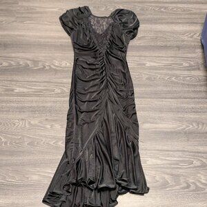 VNTG ISADORA NEW YORK Black Pleated Dress